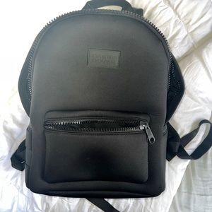 Medium Black Dagne Dover Neoprene Backpack with all accessories